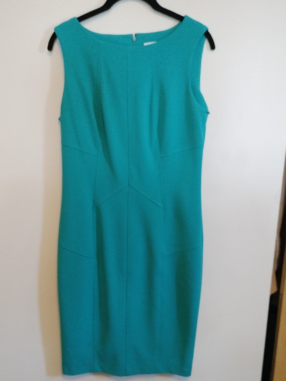 Calvin Klein Teal Sheath Midi Dress. There's also 1 In Grey & Deep Blue Black